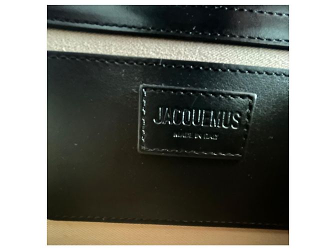Jacquemus Grand Bambino Borsa in pelle nera Nero - vista 2