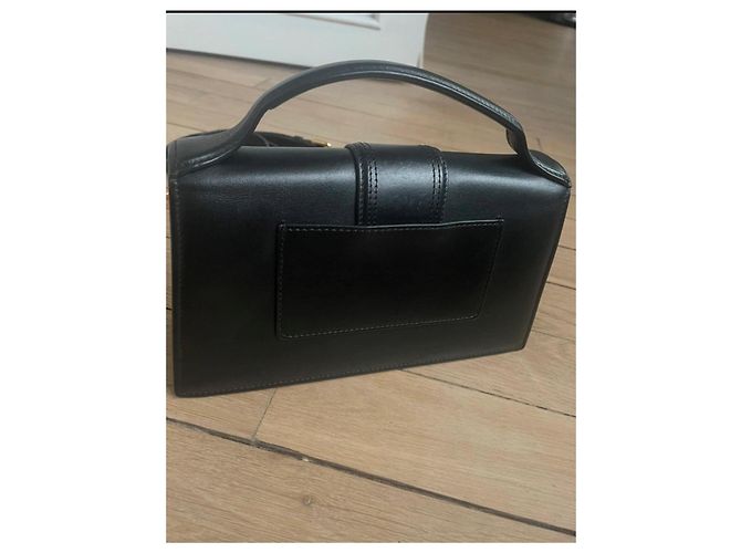 Jacquemus Grand Bambino Borsa in pelle nera Nero - vista 7