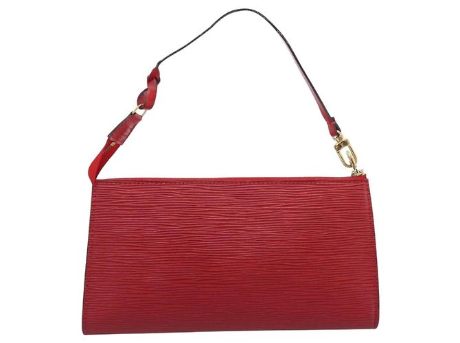 Louis Vuitton Pochette Accessoires Epi Medium Rosso - vista 2