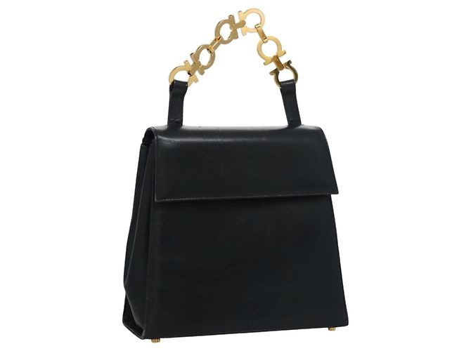 Salvatore Ferragamo Gancini Flap Woven Leather Small - vista 2