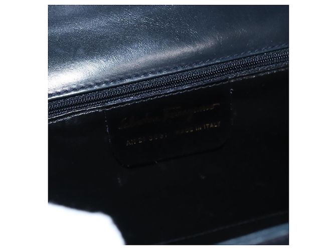 Salvatore Ferragamo Gancini Flap Woven Leather Small - vista 6