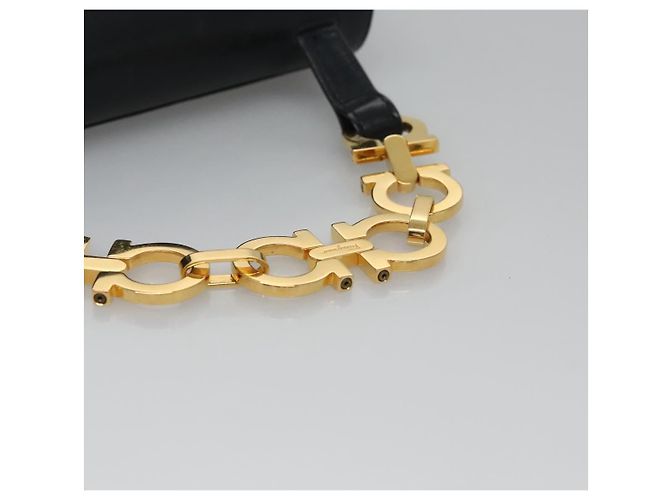 Salvatore Ferragamo Gancini Flap Woven Leather Small - vista 7