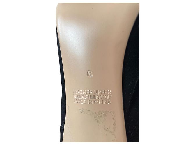 Autre Marque Tony Bianco Ariette Schwarze Wildleder-Schnürstiefel Overknee - Ansicht 2