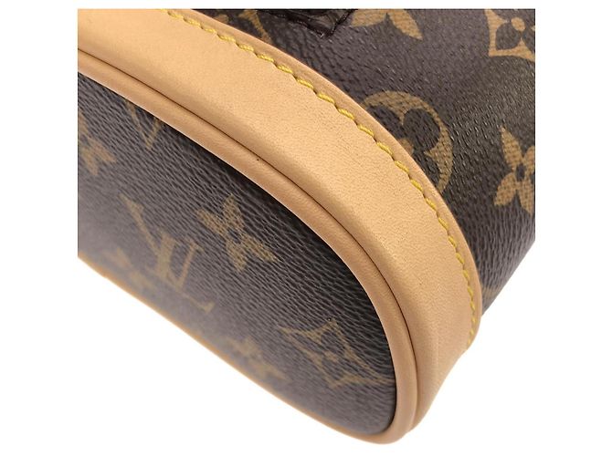 Mini zaino Louis Vuitton Monogram Montsouris Marrone - vista 3