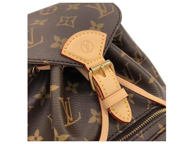 Mini zaino Louis Vuitton Monogram Montsouris Marrone - vista 4