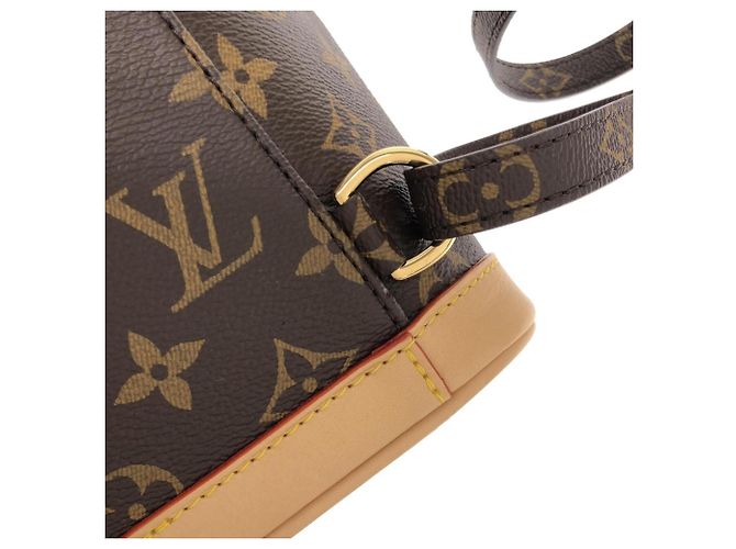 Mini zaino Louis Vuitton Monogram Montsouris Marrone - vista 6