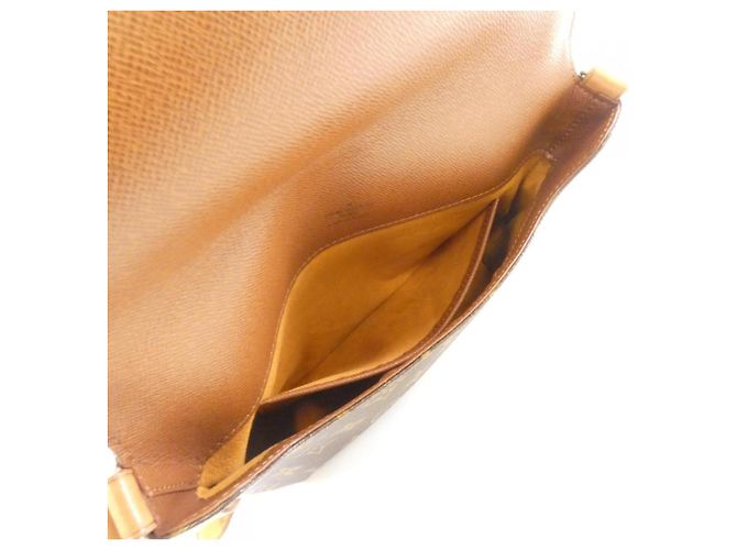 Borsa a Spalla Louis Vuitton Monogram Musette Tango M51257 Marrone - vista 8