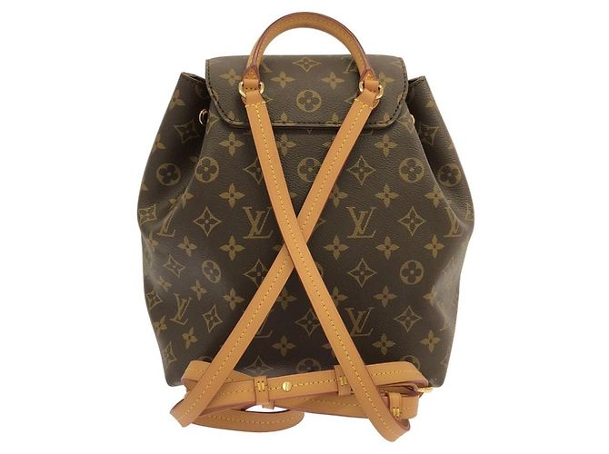 Zaino Louis Vuitton Monogram Montsouris PM Marrone - vista 2