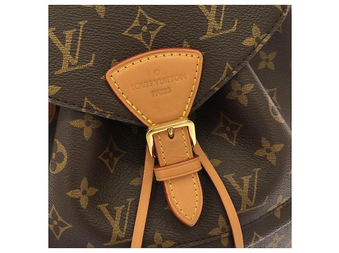 Zaino Louis Vuitton Monogram Montsouris PM Marrone - vista 5