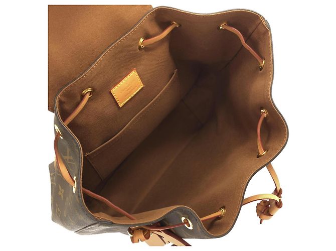 Zaino Louis Vuitton Monogram Montsouris PM Marrone - vista 8