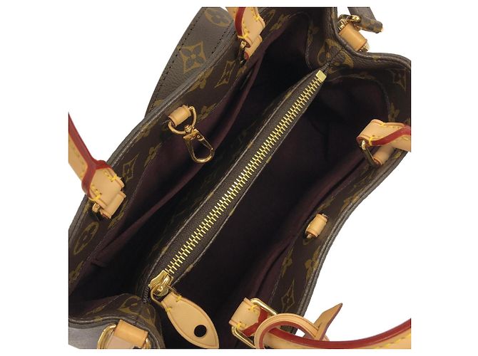 Sac à main Louis Vuitton Monogram Montaigne BB Marron - vue 7