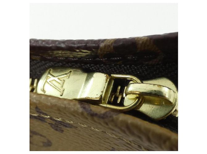 Louis Vuitton Monogram Reverse Trio Pochette Toilette Marrone - vista 5
