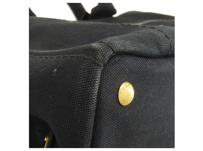 Bolso Prada Canapa en lona negra Negro - vista 16