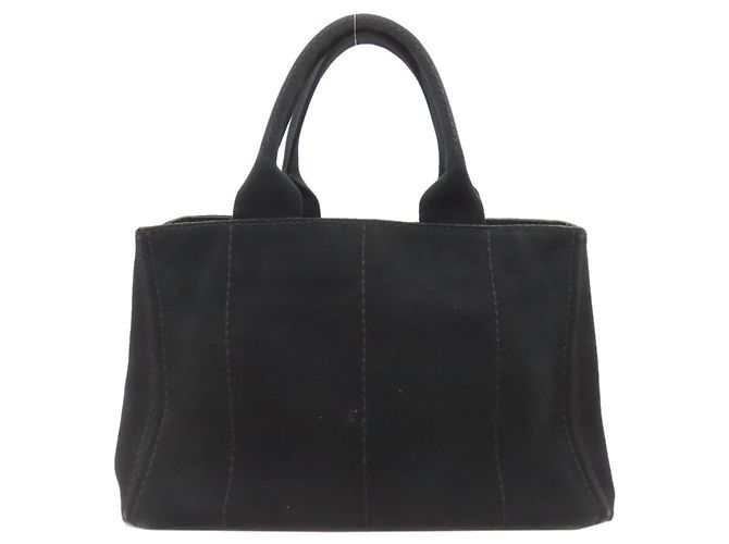 Bolso Prada Canapa en lona negra Negro - vista 2
