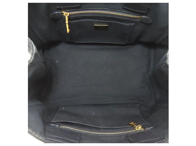 Bolso Prada Canapa en lona negra Negro - vista 5