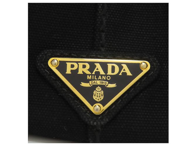 Bolso Prada Canapa en lona negra Negro - vista 7