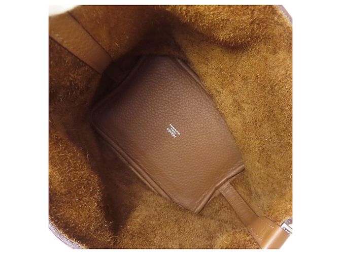 Hermès Bolsa Hermes Picotin Lock PM Marrom - vista 5