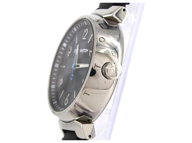 Relógio Louis Vuitton Tambour Damier Graphite Quartz - vista 3