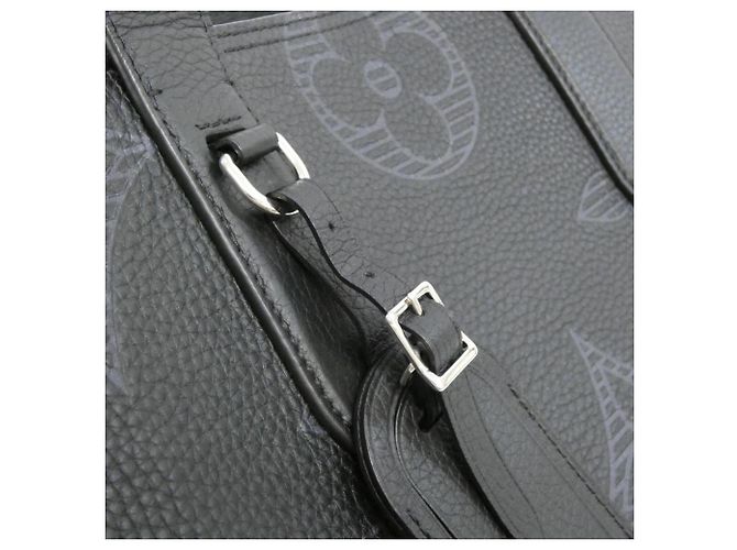 Louis Vuitton Taurillon Shadow Cabas Voyage Handbag Black - view 6
