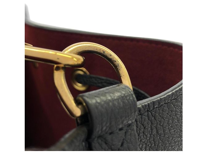 Néonoé Borsa a Spalla Louis Vuitton Bicolor Monogram Empreinte Neo Noe MM Nero Beige - vista 5