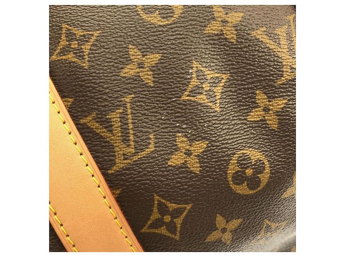 Borsa Boston Louis Vuitton Monogram Keepall 50cm Marrone - vista 3