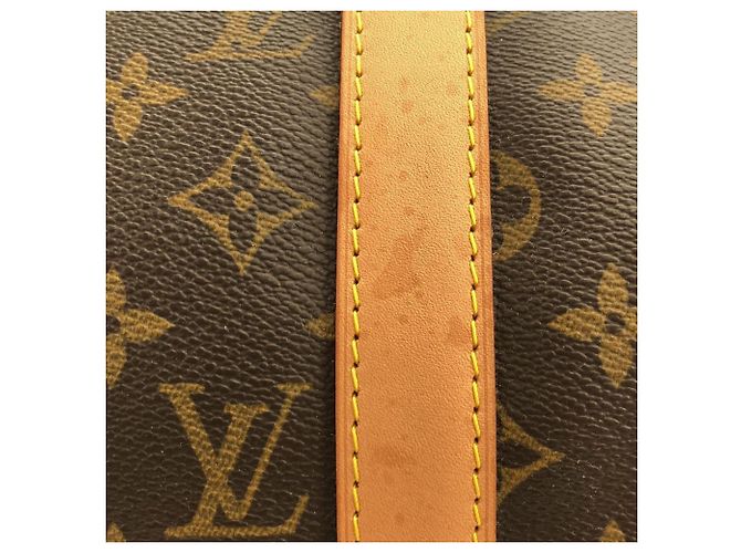 Borsa Boston Louis Vuitton Monogram Keepall 50cm Marrone - vista 4