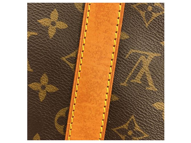 Borsa Boston Louis Vuitton Monogram Keepall 50cm Marrone - vista 4
