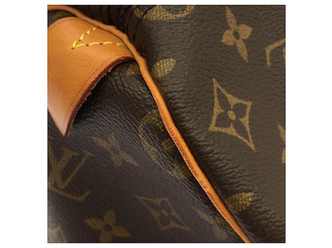 Borsa Boston Louis Vuitton Monogram Keepall 50cm Marrone - vista 5