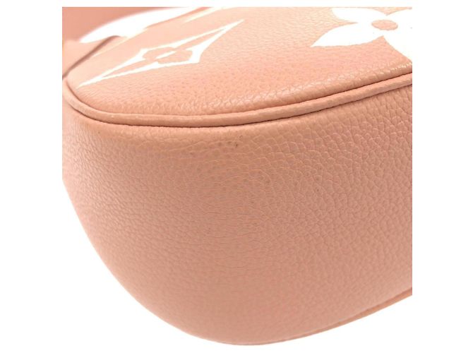 Borsa a Spalla Louis Vuitton Bicolor Monogram Empreinte Bagatelle Rosa - vista 2