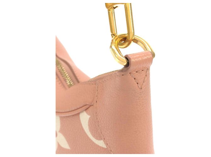 Borsa a Spalla Louis Vuitton Bicolor Monogram Empreinte Bagatelle Rosa - vista 3