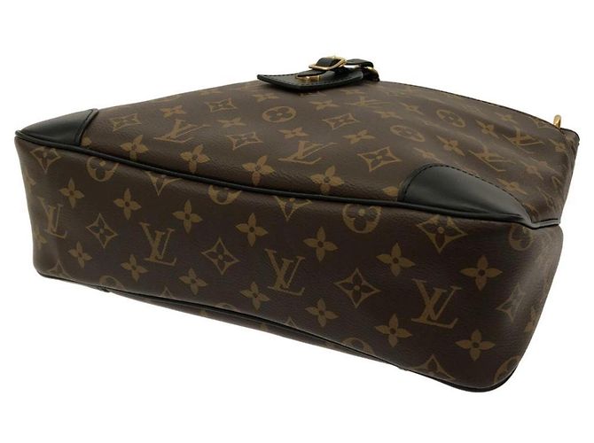 Borsa a Spalla Louis Vuitton Monogram Odeon MM Marrone Nero - vista 3