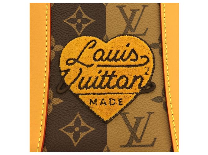 Borsa a tracolla Louis Vuitton Monogram Stripe Randonee Marrone - vista 6