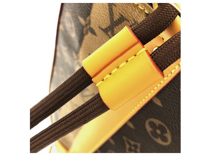 Borsa a tracolla Louis Vuitton Monogram Stripe Randonee Marrone - vista 7