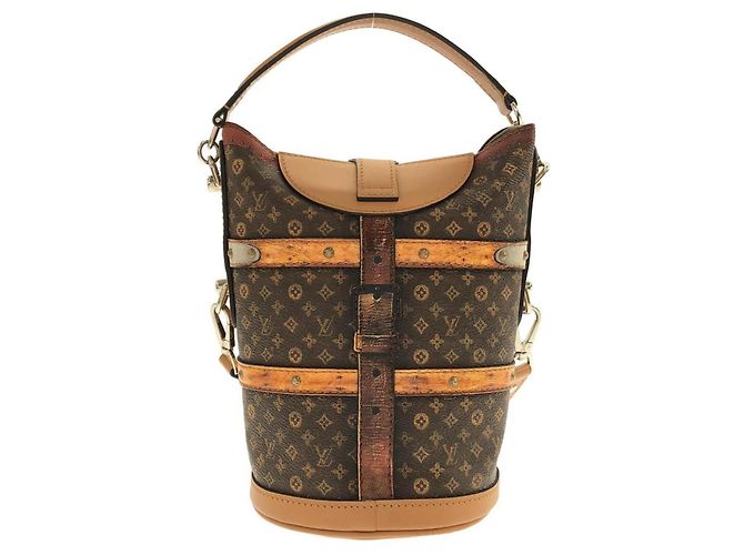 Borsa Duffle Louis Vuitton Monogram Trompe l'oeil Marrone - vista 2