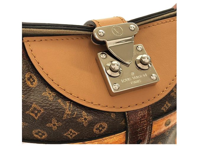 Borsa Duffle Louis Vuitton Monogram Trompe l'oeil Marrone - vista 7