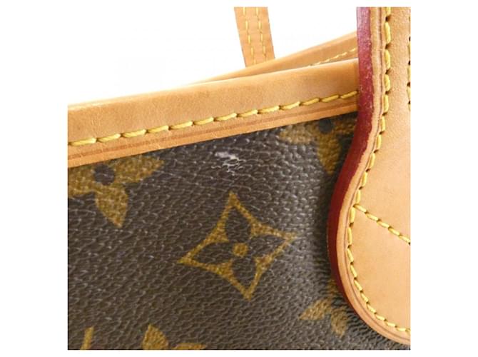 Borsa Louis Vuitton Monogram Neverfull PM Marrone - vista 3