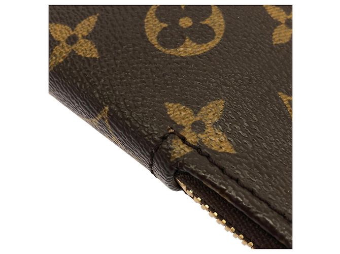 Borsa Louis Vuitton Monogram Pochette Documents Marrone - vista 5