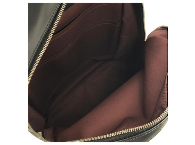 Zaino Louis Vuitton Monogram Macassar Josh M41530 Marrone - vista 10