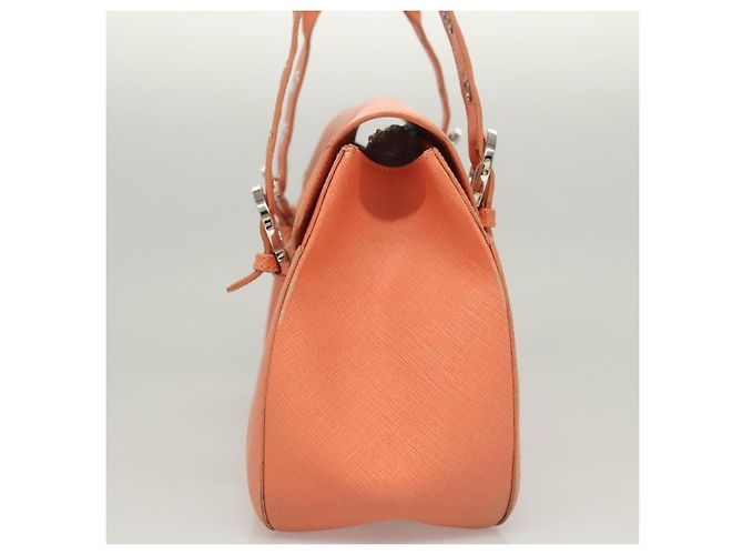 Salvatore Ferragamo Gancini aus Leder Größe Medium Orange - Ansicht 3
