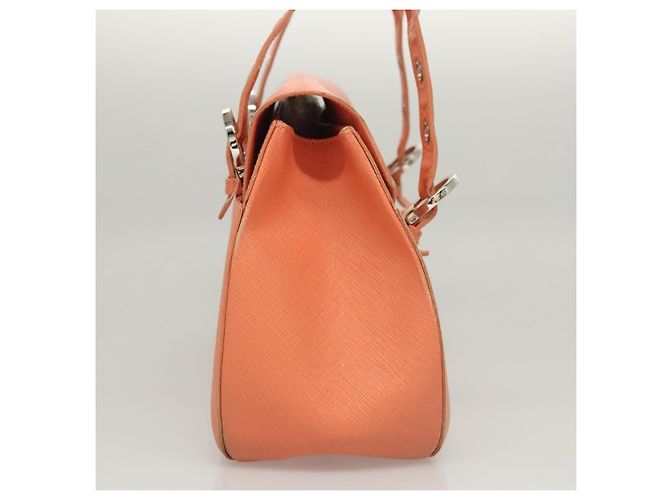 Salvatore Ferragamo Gancini aus Leder Größe Medium Orange - Ansicht 4