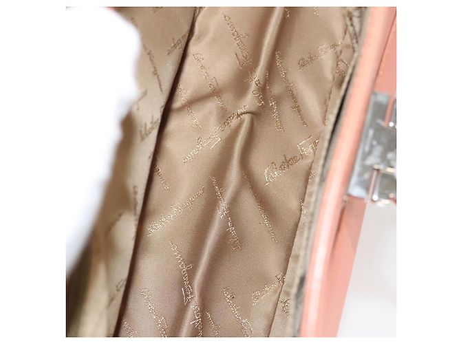 Salvatore Ferragamo Gancini aus Leder Größe Medium Orange - Ansicht 5