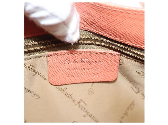 Salvatore Ferragamo Gancini aus Leder Größe Medium Orange - Ansicht 6
