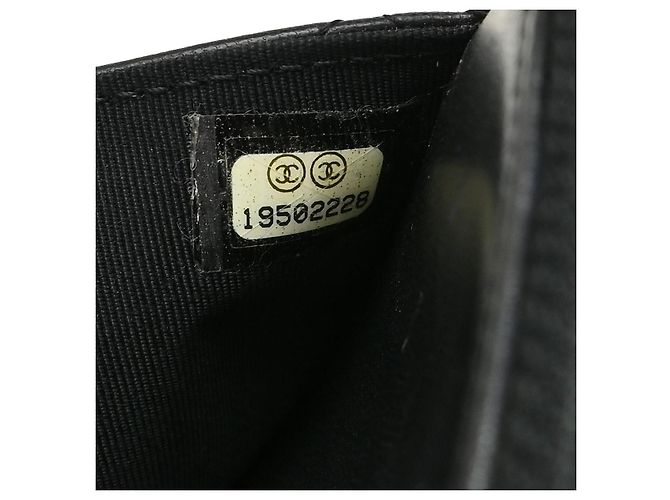 Chanel Wallet on Chain gestepptes Lammleder Small Schwarz - Ansicht 5