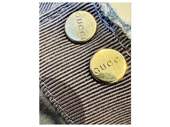 Gucci Cappellino GG Supreme - Blu Scuro Bianco - vista 8