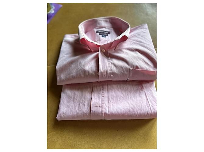 Façonnable Set di due camicie corte in cotone blu e rosa - vista 10