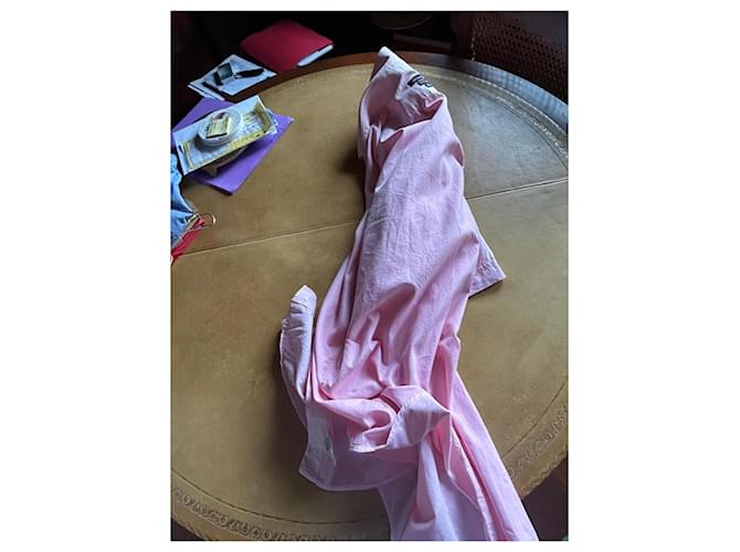 Façonnable Set di due camicie corte in cotone blu e rosa - vista 7