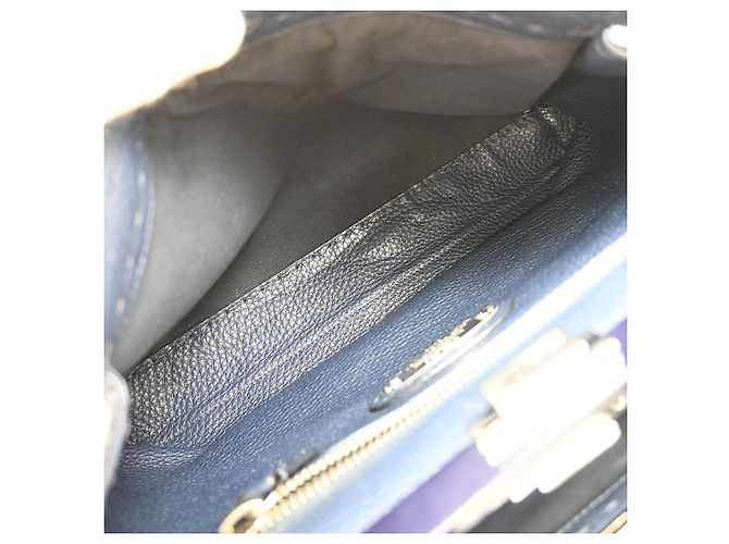 Fendi Peekaboo Pelle Morbida Regular Blu navy - vista 3