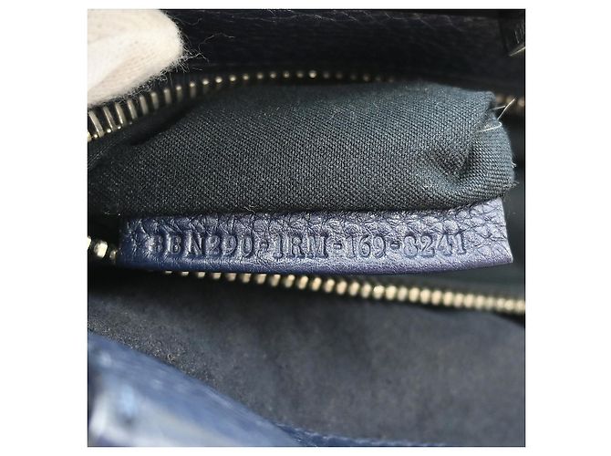 Fendi Peekaboo Pelle Morbida Regular Blu navy - vista 5