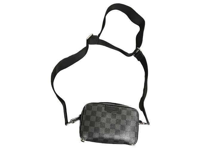 Borsa Louis Vuitton Damier Graphite Nero Damier ebene - vista 2