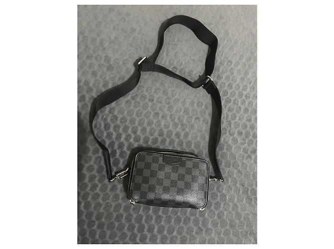 Borsa Louis Vuitton Damier Graphite Nero Damier ebene - vista 3